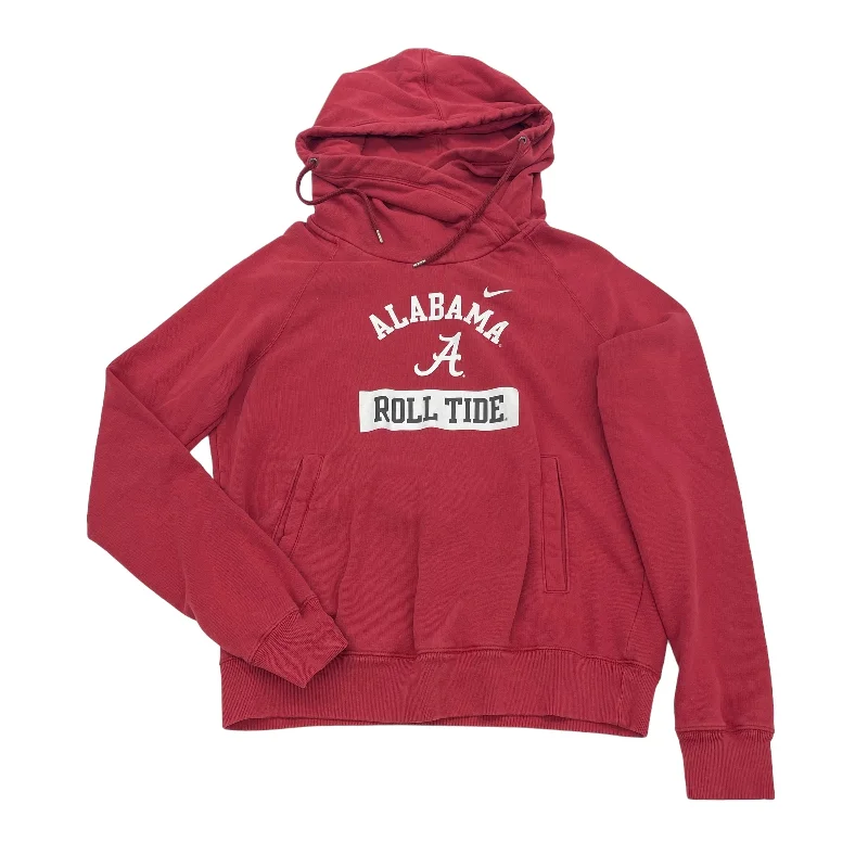 Sneak Peek Sale RED ATHLETIC SWEATSHIRT HOODIE by NIKE APPAREL Size:M