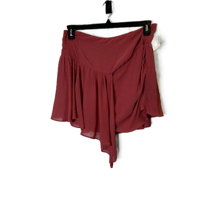 Value Deals Red Skirt Mini & Short By Free People, Size: 10
