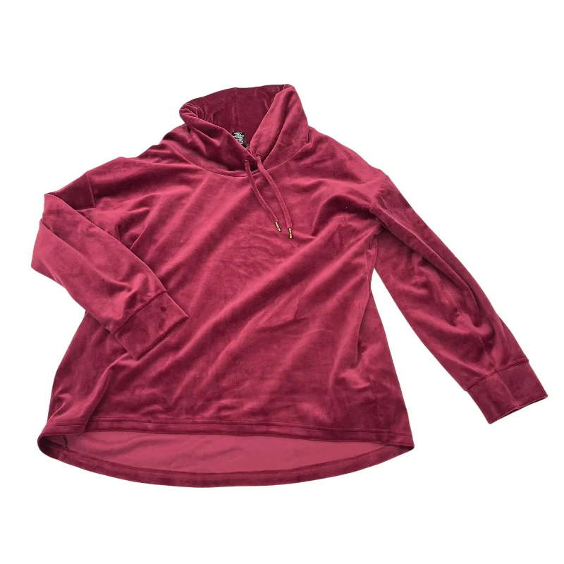Markdowns RED SWEATSHIRT COLLAR by NICOLE MICHELLE Size:L