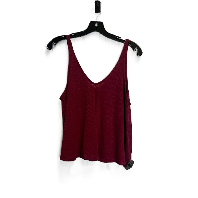 Super Deal Red Top Sleeveless Basic By Free People, Size: Xs