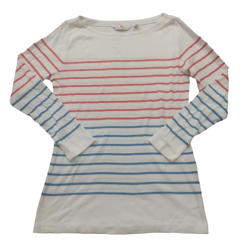 Deal Dash Red White Blue Top Long Sleeve Vineyard Vines, Size S