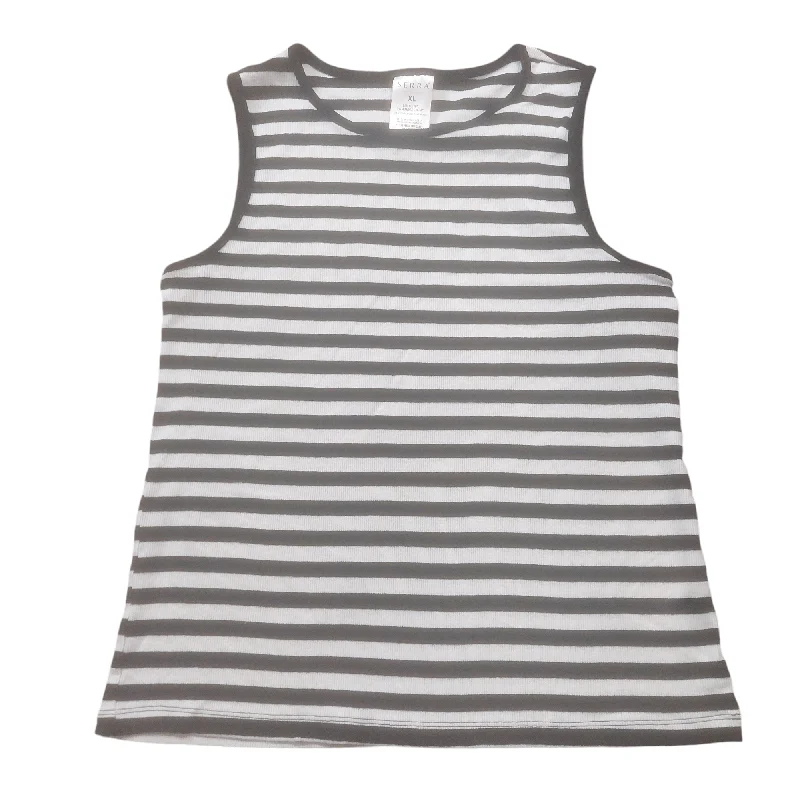Buy More, Save More Striped Pattern Top Sleeveless Serra, Size Xl