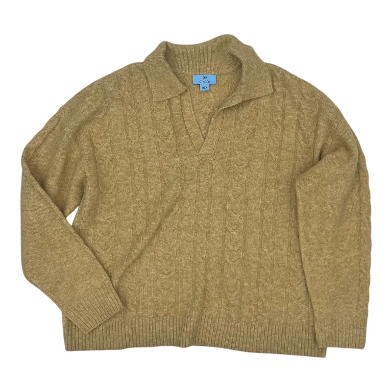 Weekend Deal Sweater By Cece In Tan, Size:L
