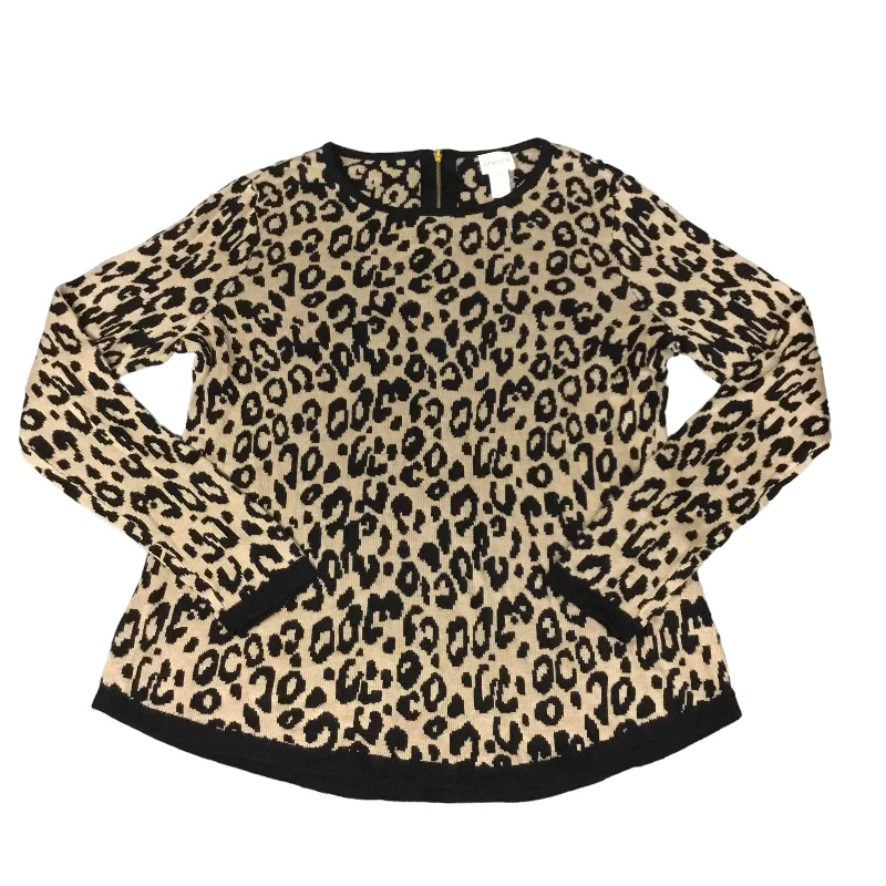Best Bargains Sweater By Chicos In Animal Print, Size: M