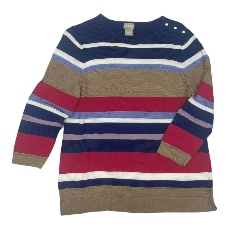 Great Bargains Sweater By Chicos In Multi, Size:M