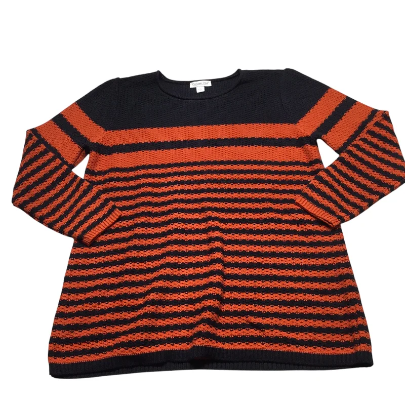 Today Only Sweater By Coldwater Creek In Blue & Orange, Size: L