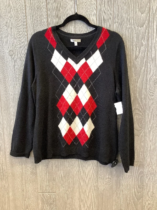 One-DAY Sale Sweater By Croft And Barrow In Black & Red, Size: Xl