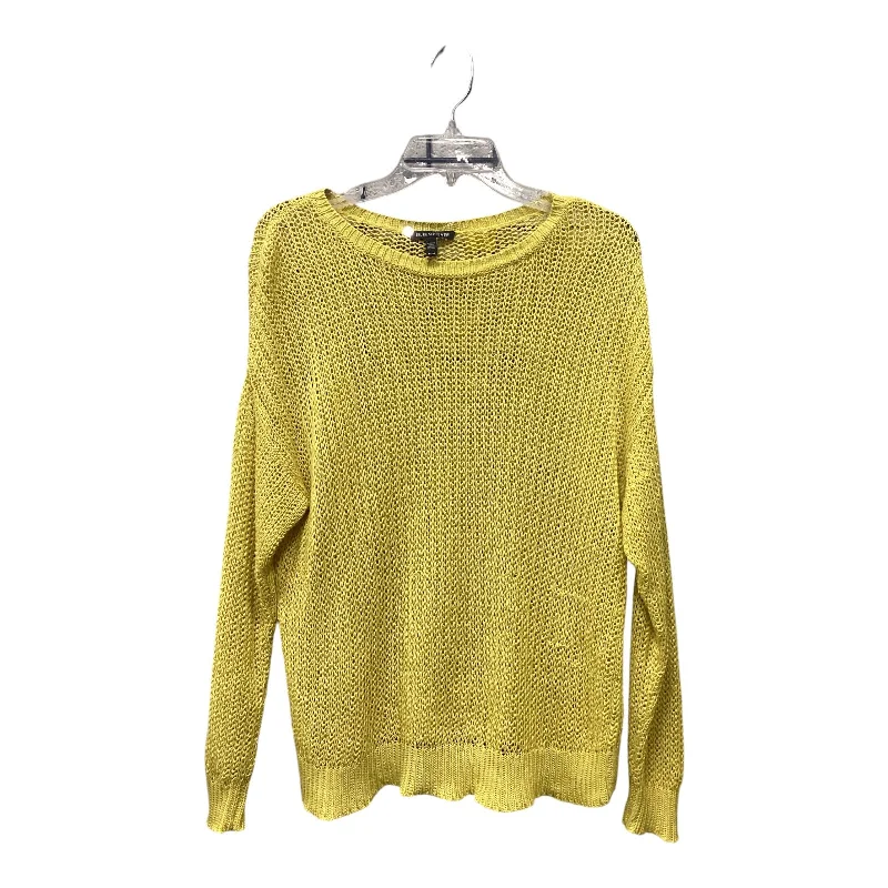 TIME-Limited Offer Sweater By Eileen Fisher In Yellow, Size: M