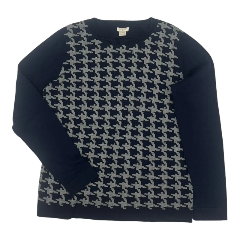 Super Deal Sweater By J. Crew In Blue & Grey, Size:M