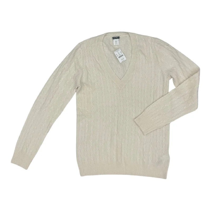 Seasonal Clearance Sweater By J. Crew In Cream, Size:M