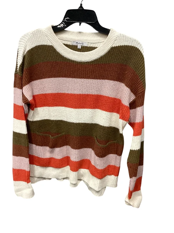 Final Clearance Sweater By Madewell In Striped Pattern, Size: Xs