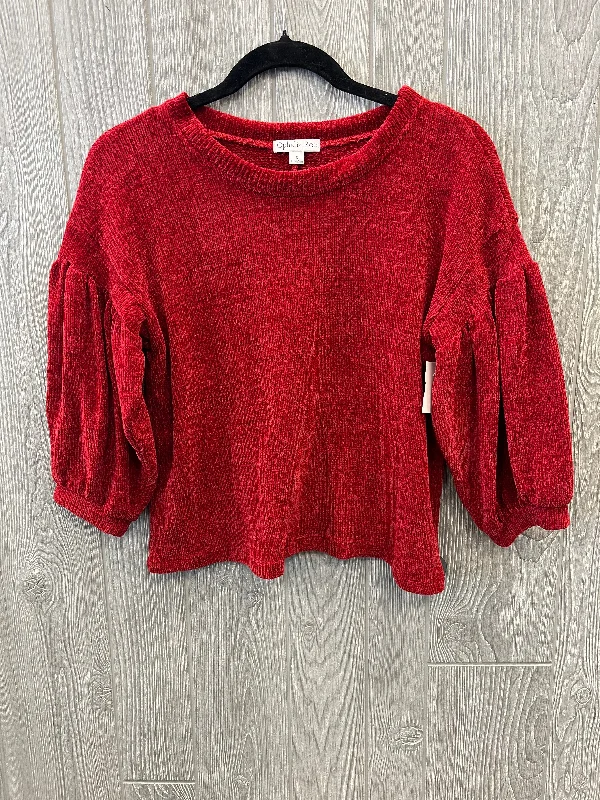 Online Exclusive Sweater By Ophelia Roe In Red, Size: S