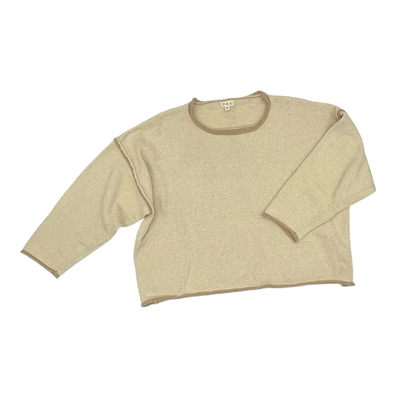 Seasonal Clearance Sweater By Pol In Cream, Size:M