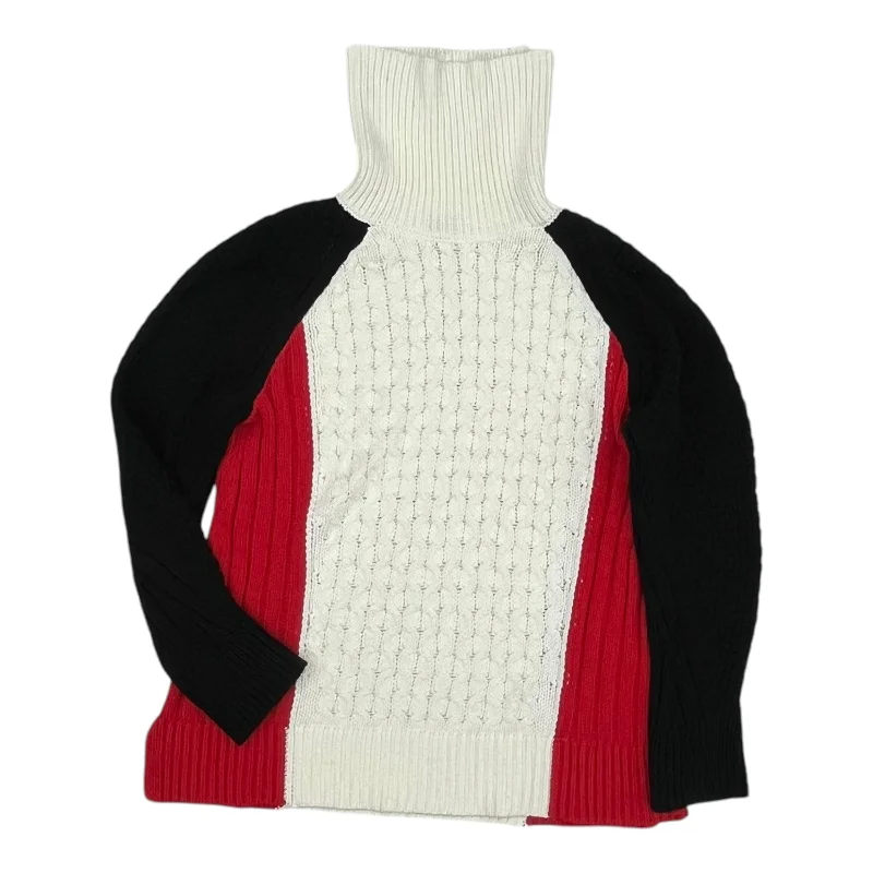 Shop and Save Sweater By Talbots In Black & Cream, Size:M