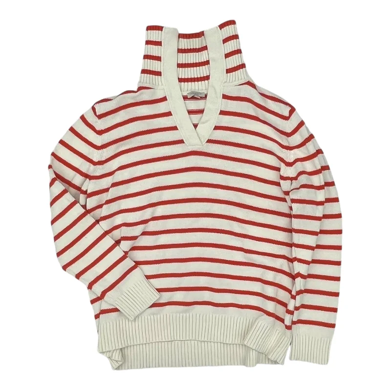 Great Bargains Sweater By Talbots In Cream & Orange, Size:Lp