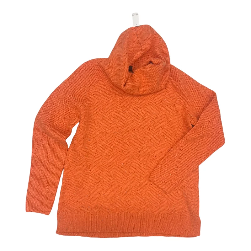 Final Clearance Sweater By Talbots In Orange, Size:L