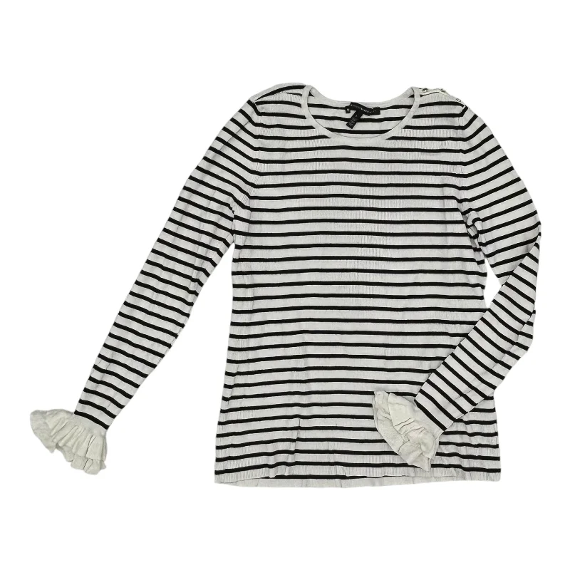 Special Offer Sweater By White House Black Market In Black & White, Size:L