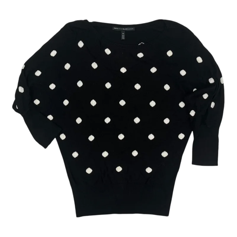 Quick Sale Sweater By White House Black Market In Black & White, Size:Xs