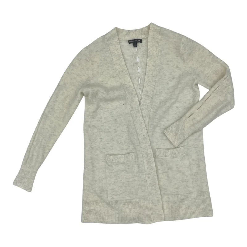 Deal Zone Sweater Cardigan By Banana Republic In Cream, Size:S