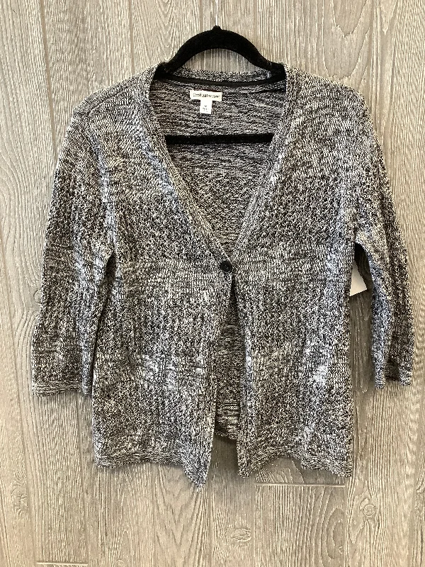 Midnight Sale Sweater Cardigan By Croft And Barrow In Grey, Size: M