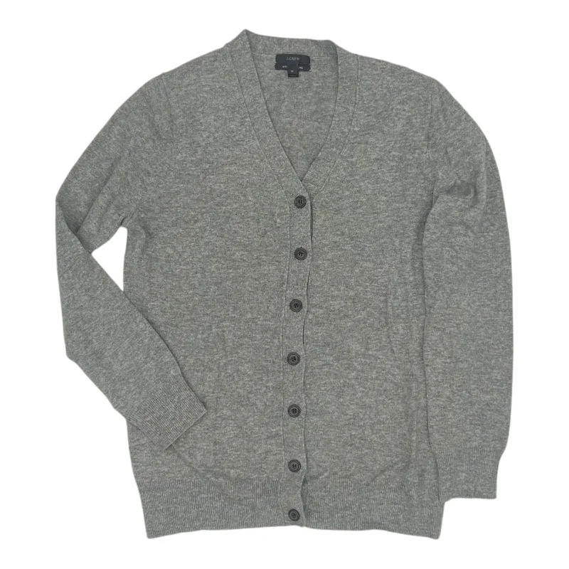 Best Deals Sweater Cardigan By J. Crew In Grey, Size:M