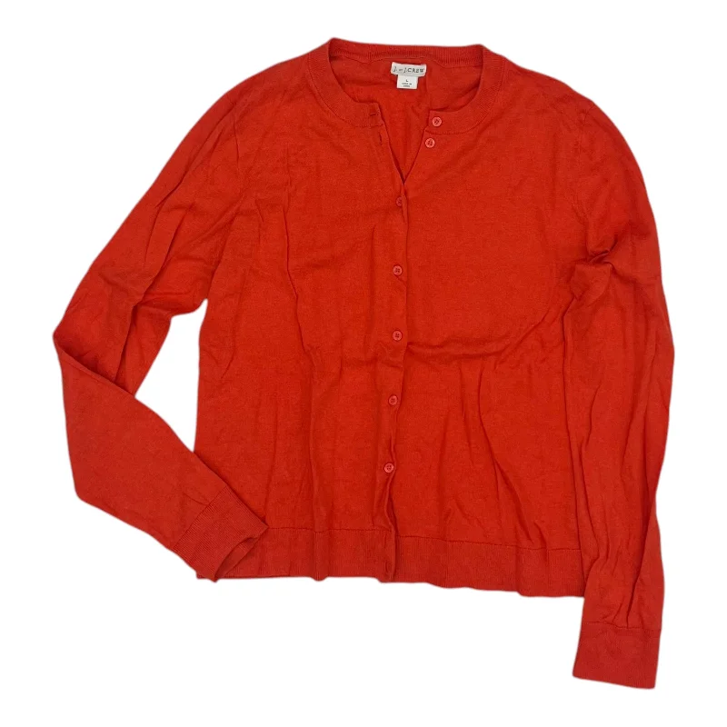 Limited Time Offer Sweater Cardigan By J. Crew In Orange, Size:L