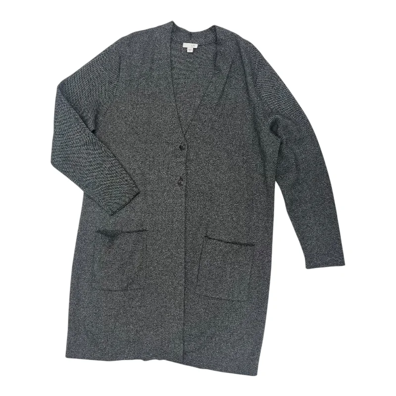 Online Only Sweater Cardigan By J. Jill In Grey, Size:L
