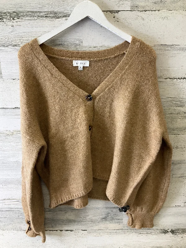 Unmissable Offer Sweater Cardigan By Mable In Tan, Size: M