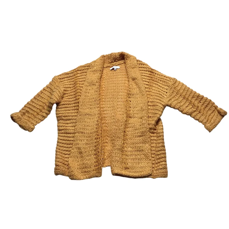 Super Deal Sweater Cardigan By New Directions In Yellow, Size: L