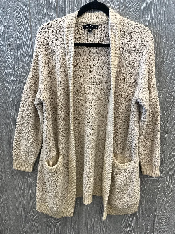 Fantastic Offers Sweater Cardigan By Say What In Brown, Size: S