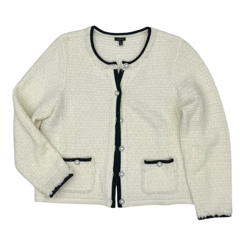 Low Prices Sweater Cardigan By Talbots In Cream, Size:Xl