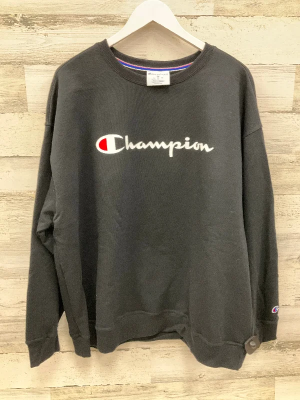 Instant Discount Sweatshirt Crewneck By Champion In Black, Size: 3x