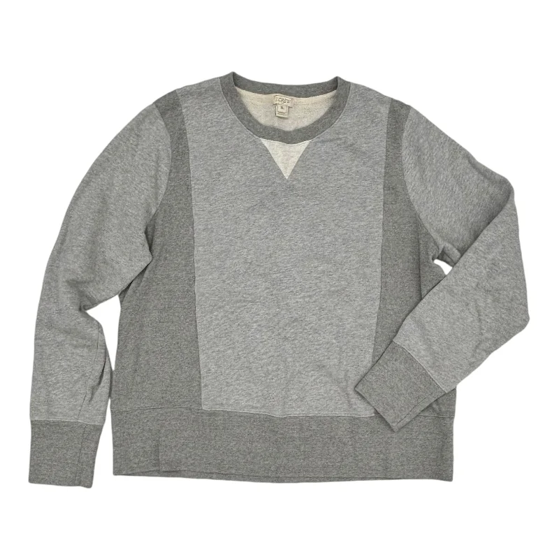Clearance Sale Sweatshirt Crewneck By J. Crew In Grey, Size:Xl