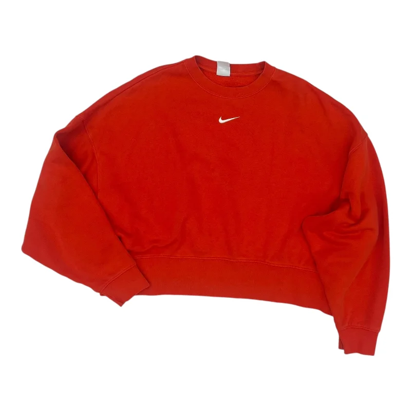Super Savings Sweatshirt Crewneck By Nike In Orange, Size:M