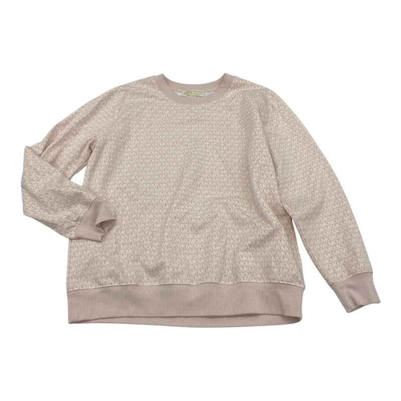 Price Rollback Sweatshirt Designer By Michael Kors In Pink, Size:M