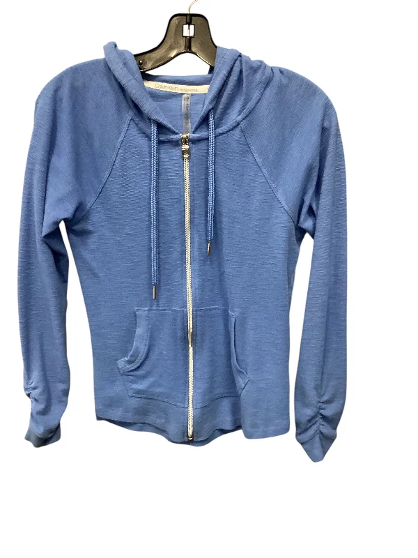 Don't Wait Sweatshirt Hoodie By Calvin Klein In Blue, Size: Xs