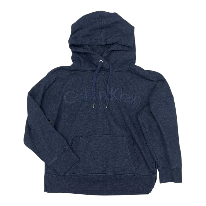 Extra Savings Sweatshirt Hoodie By Calvin Klein In Navy, Size:M