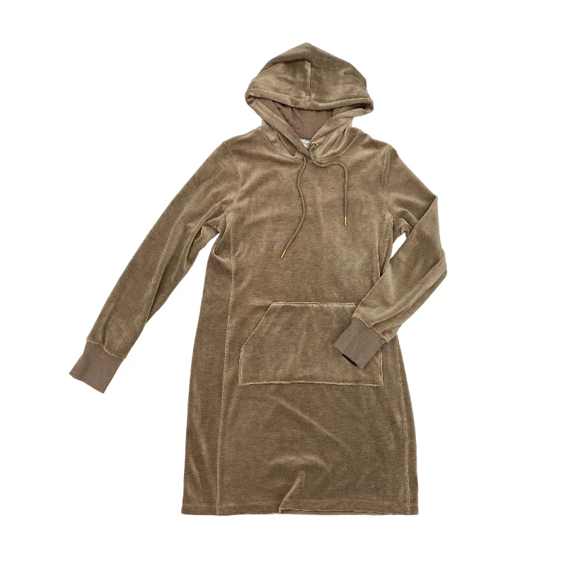 Price Slash TAN SWEATSHIRT HOODIE by CALVIN KLEIN Size:S