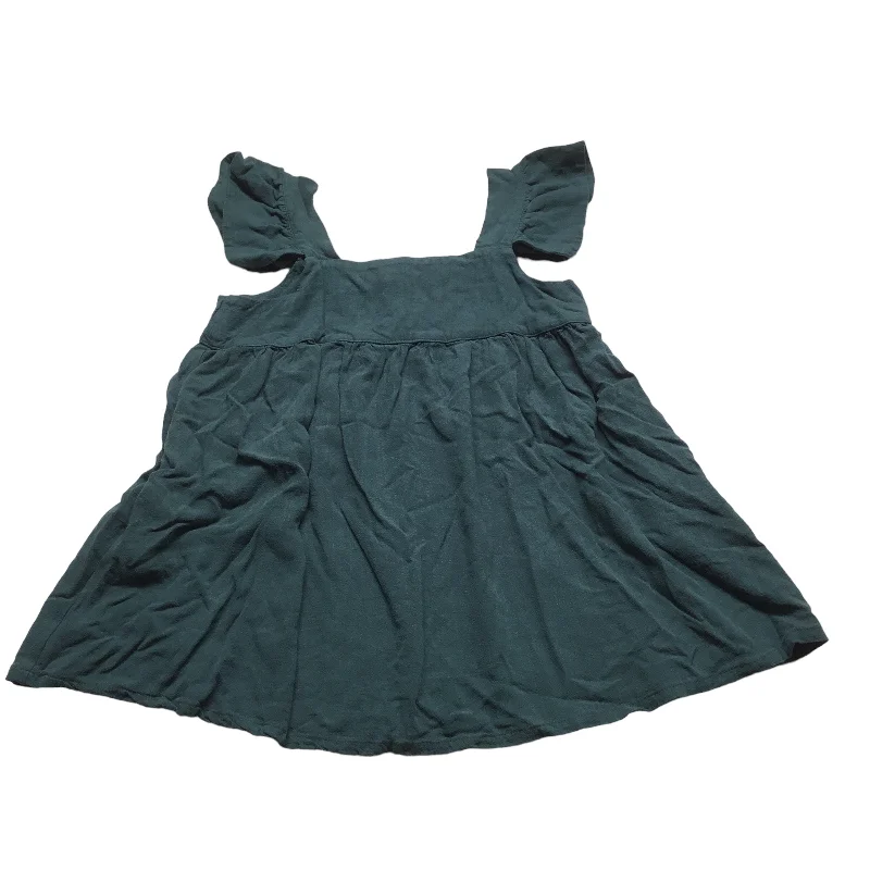 Extra Savings Teal Top Sleeveless Vestique, Size L