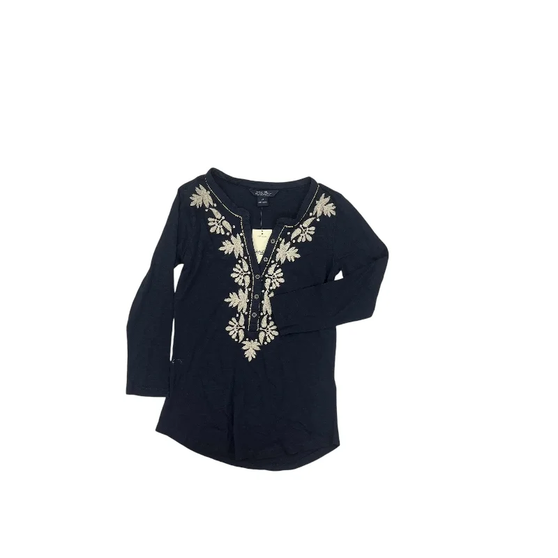 Great Deals Top 3/4 Sleeve By Lucky Brand In Blue, Size:Xs