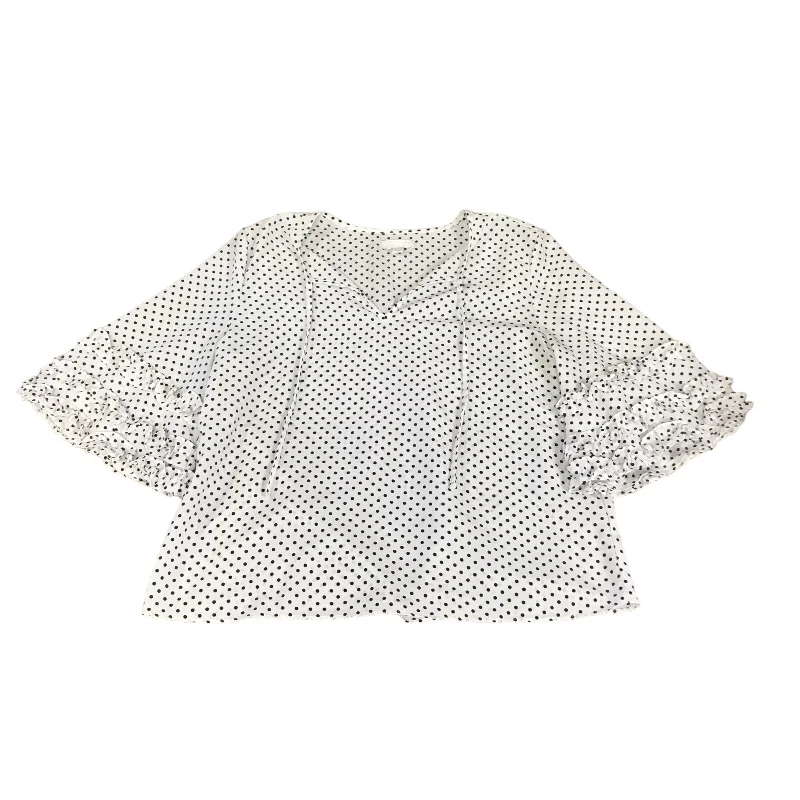Exclusive Access Top 3/4 Sleeve By 14th And Union In White, Size: S