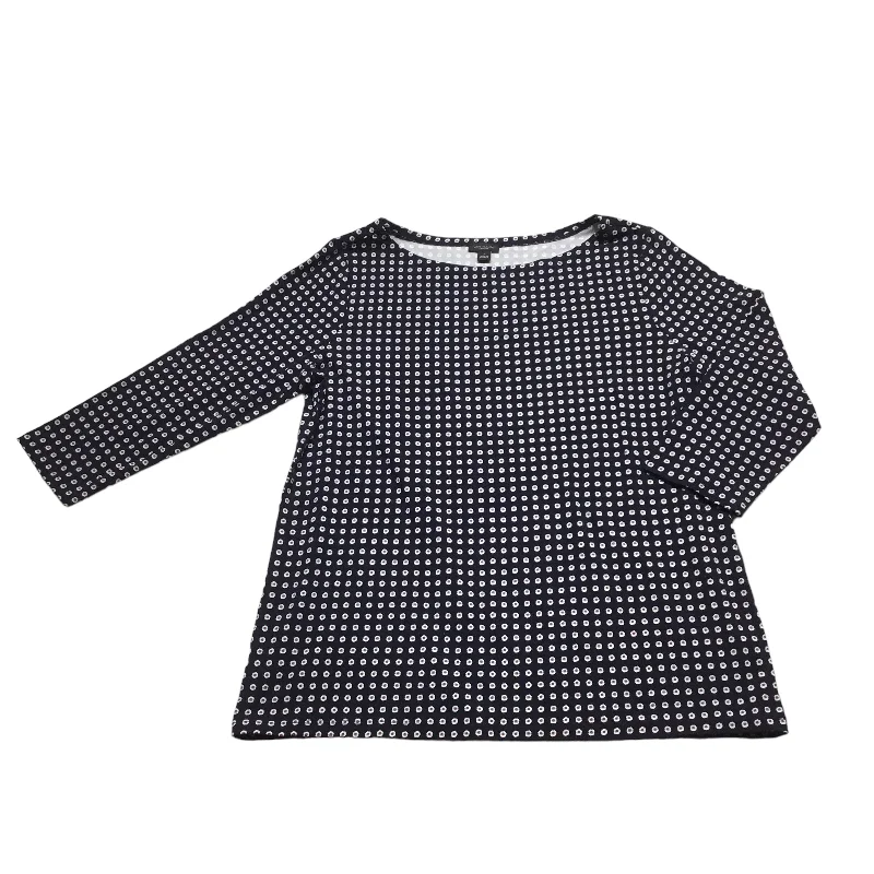 Epic Deals Top 3/4 Sleeve By Ann Taylor In Blue, Size: L