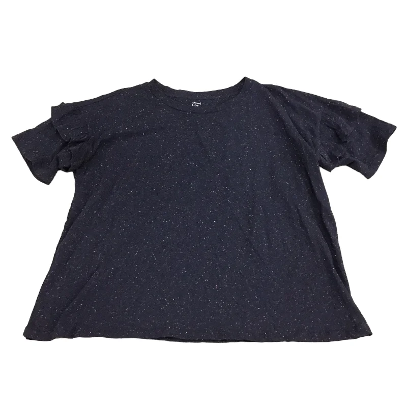 Price Drop Top 3/4 Sleeve By Croft And Barrow In Navy, Size: Xxl