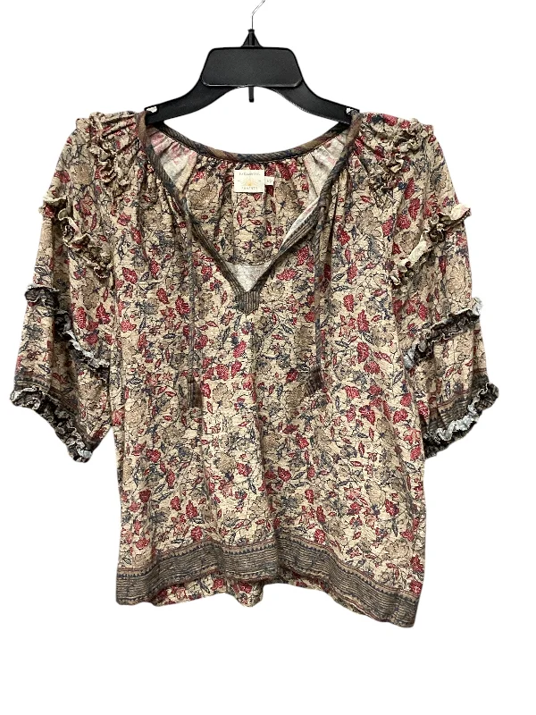 Crazy Deals Top 3/4 Sleeve By Faherty In Floral Print, Size: M