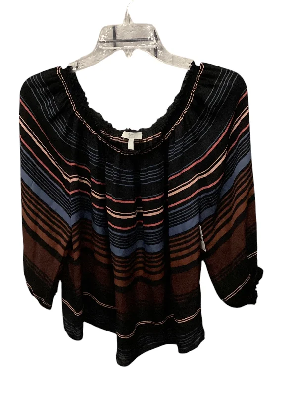 Don't Wait Top 3/4 Sleeve By Joie In Striped Pattern, Size: L