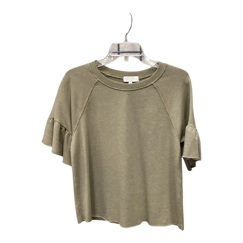 Online Only Top 3/4 Sleeve By Michael Stars In Green, Size: S
