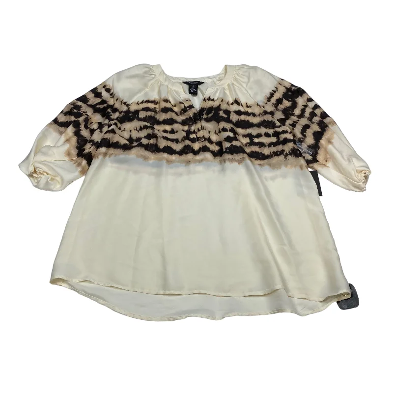 Midnight Madness Top 3/4 Sleeve By Simply Vera  Size: L