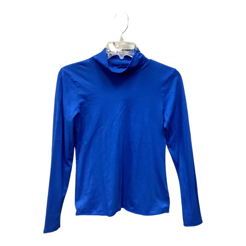 Fantastic Offers Top Long Sleeve Basic By Anthropologie In Blue, Size: S