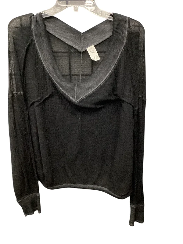 Super Bargain Top Long Sleeve Basic By We The Free In Black, Size: M