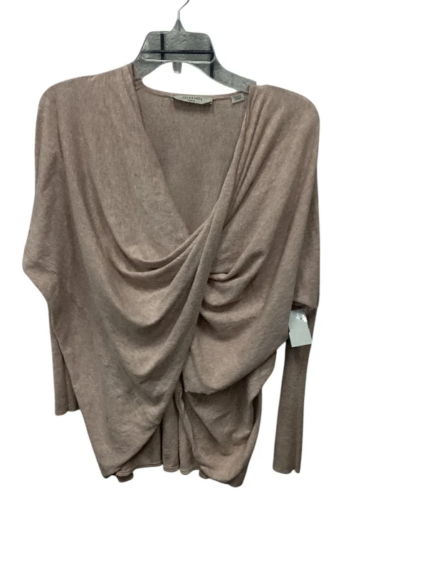 Weekend Deal Top Long Sleeve By All Saints In Pink, Size: S